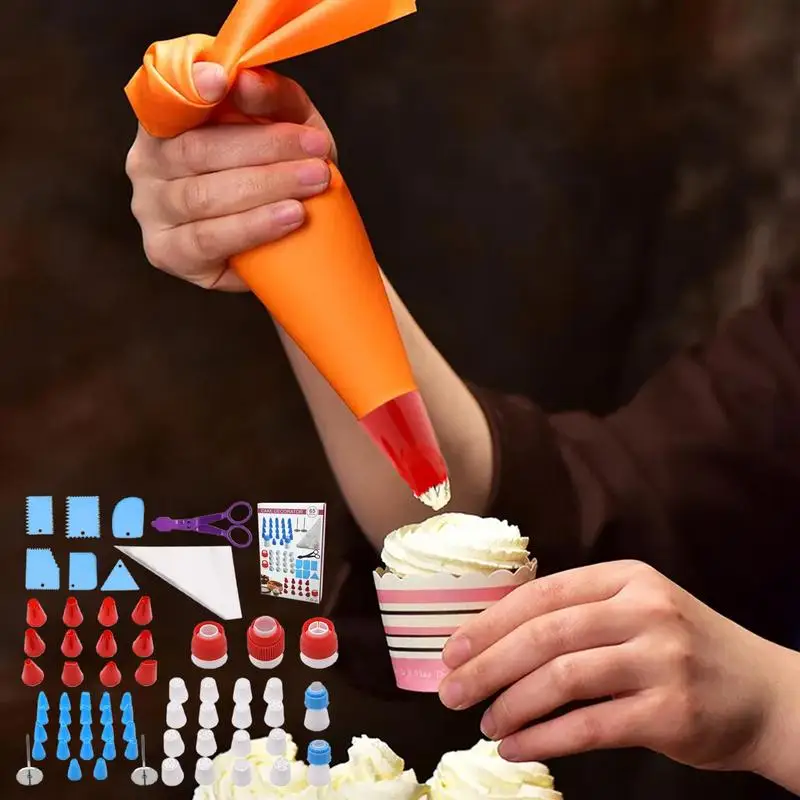 65Pcs Cake Decorating Tools Set Cake Decorating Supplies With Tips And Pastry Bags For Cookie Icing Cakes Cupcakes Decoration
65Pcs Cake Decorating Tools Set Cake Decorating Supplies With Tips And Pastry Bags For Cookie Icing Cakes Cupcakes Decoration