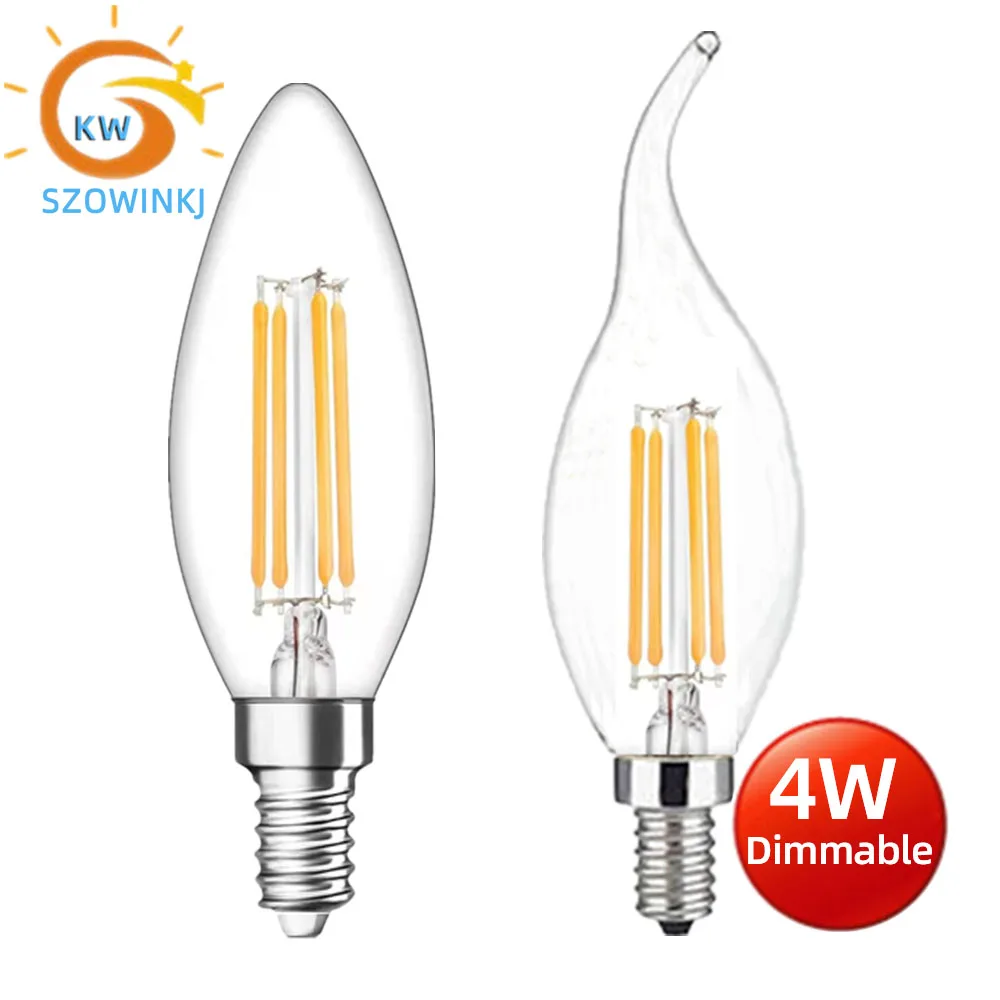 DC12V LED Bulb 2W 4W Dimmable E14 Base 2700K Warm White Equivalent to 20W 40W Candle Lamp Outdoor Festive 360 Degree Lighting
DC12V LED Bulb 2W 4W Dimmable E14 Base 2700K Warm White Equivalent to 20W 40W Candle Lamp Outdoor Festive 360 Degree Lighting
