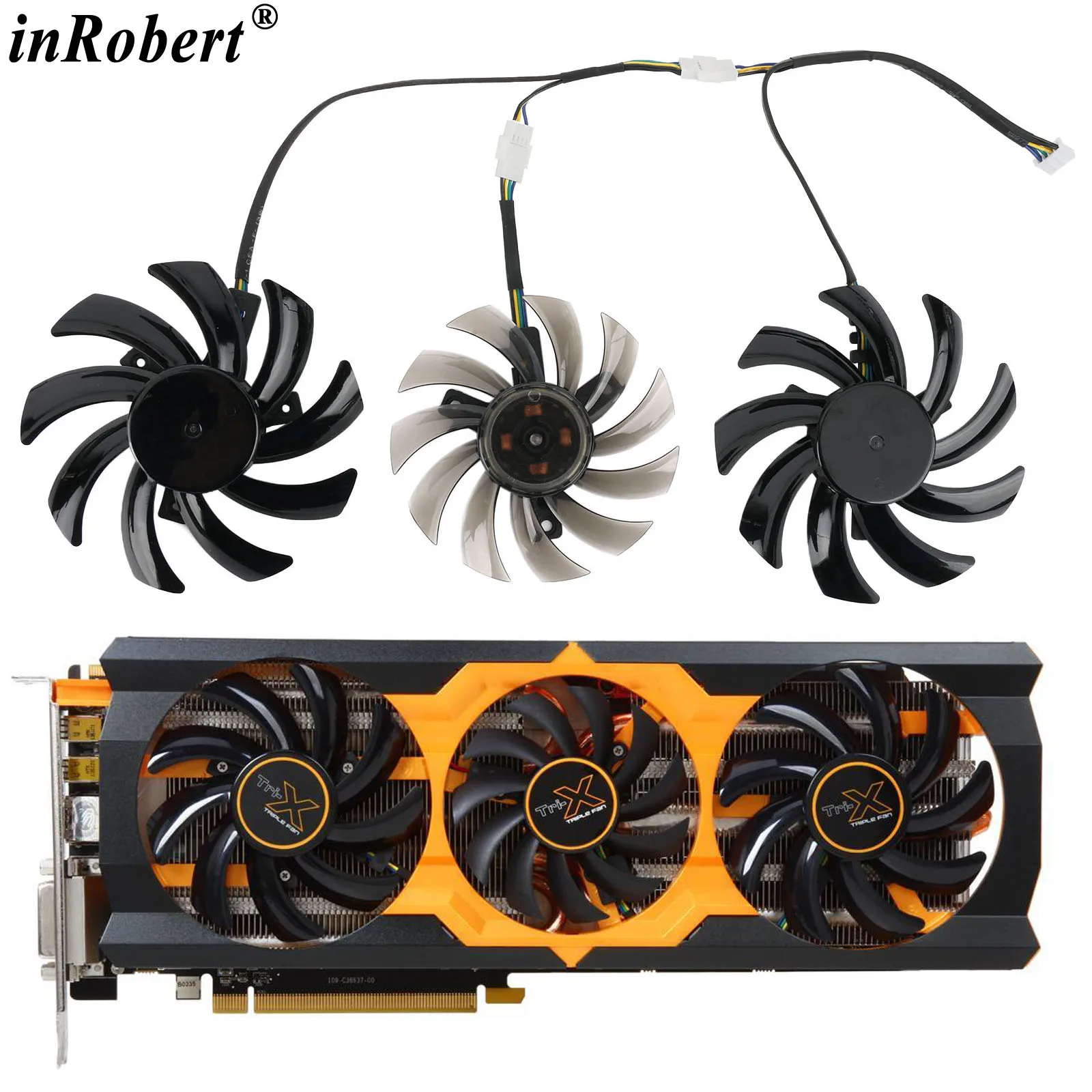 New 85mm 75mm FD7010H12S Cooling Fan Replacement For Sapphire Radeon Toxic R9 270X TRI-X Radeon R9 280X Graphics Video Card
New 85mm 75mm FD7010H12S Cooling Fan Replacement For Sapphire Radeon Toxic R9 270X TRI-X Radeon R9 280X Graphics Video Card