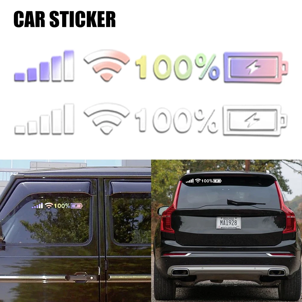 Universal Car Stickers WiFi Signal Battery Windshield Sticker Auto Decal Reflective Stickers Car Decoration Exterior Accessories
Universal Car Stickers WiFi Signal Battery Windshield Sticker Auto Decal Reflective Stickers Car Decoration Exterior Accessories