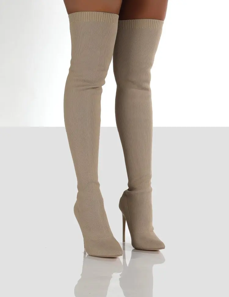 Winter Pointed Stiletto Women's Boots Sexy Plus Velvet Stretch Solid Color Was Thin High Boots Over The Knee Boots short Boots
Winter Pointed Stiletto Women's Boots Sexy Plus Velvet Stretch Solid Color Was Thin High Boots Over The Knee Boots short Boots