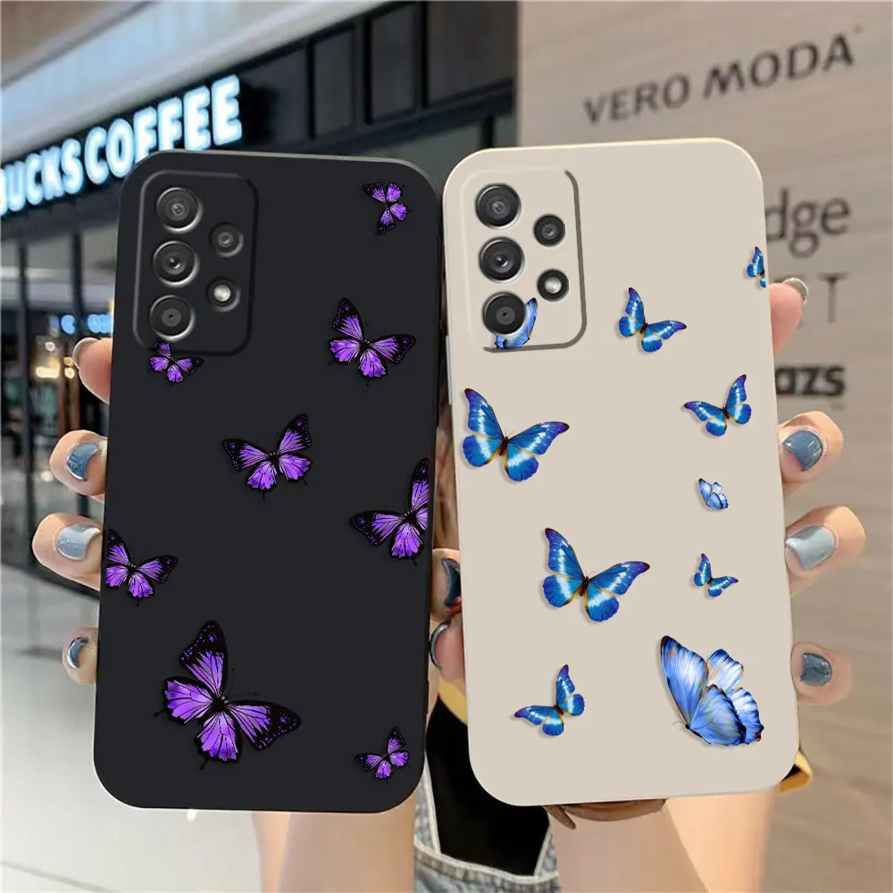 Purple Blue Butterfly Capa Case For Samsung A91 A73 A72 A71 A53 A52 A51 A42 A33 A32 A23 A22 A12 A22S A02S AO3S 4G 5G Colour Case
Purple Blue Butterfly Capa Case For Samsung A91 A73 A72 A71 A53 A52 A51 A42 A33 A32 A23 A22 A12 A22S A02S AO3S 4G 5G Colour Case