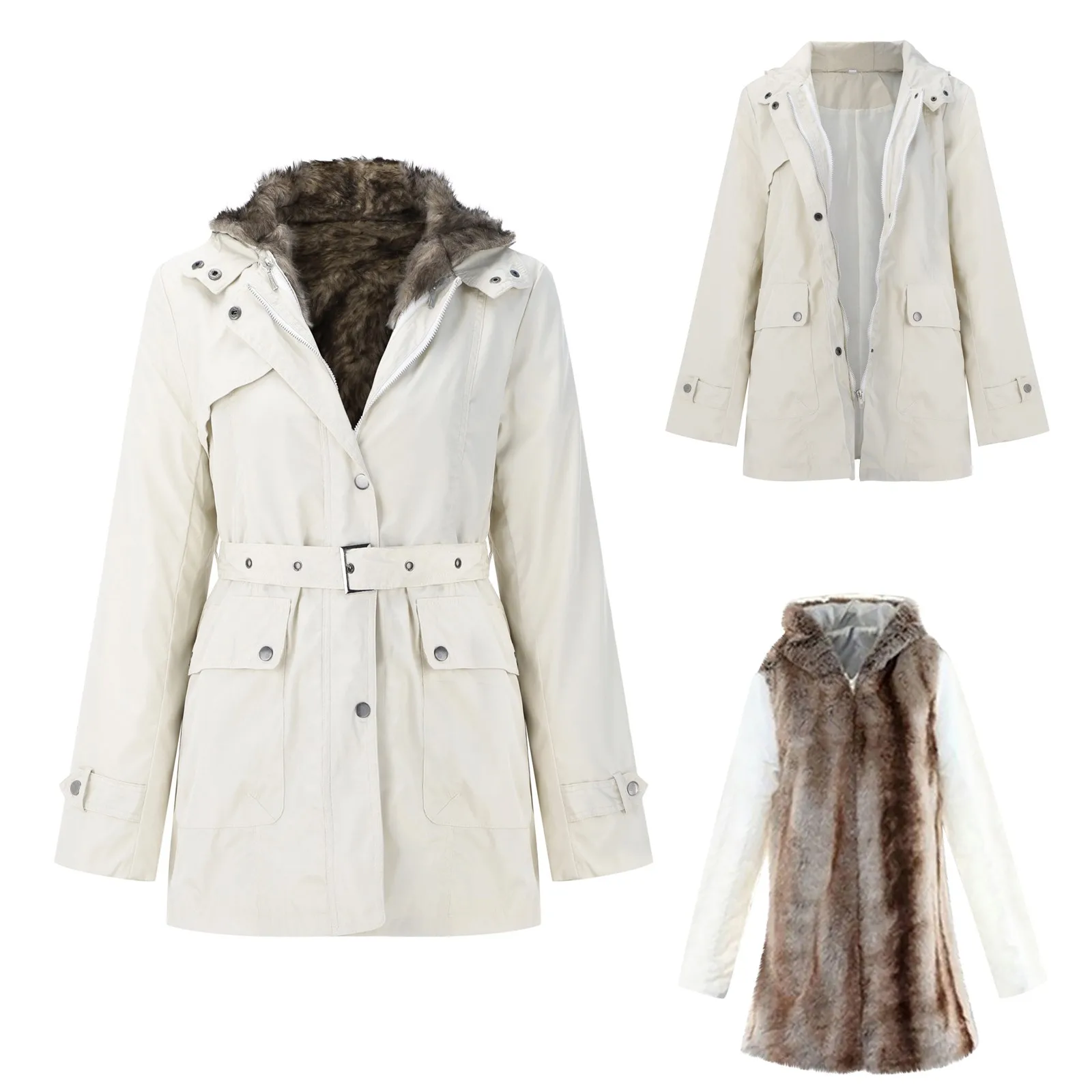 Women Winter Coat Girl Warm Coat Women'S Autumn And Winter Out Of Solid Color Hooded Hair Collar Womens Tall Stoic Jacket Womens
Women Winter Coat Girl Warm Coat Women'S Autumn And Winter Out Of Solid Color Hooded Hair Collar Womens Tall Stoic Jacket Womens