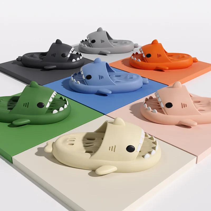 New Shark Shape Women Slippers Summer Thick Bottom Hollow Bathroom Slippers Cartoon Couples Slides Beach Sandals Woman Shoes
New Shark Shape Women Slippers Summer Thick Bottom Hollow Bathroom Slippers Cartoon Couples Slides Beach Sandals Woman Shoes