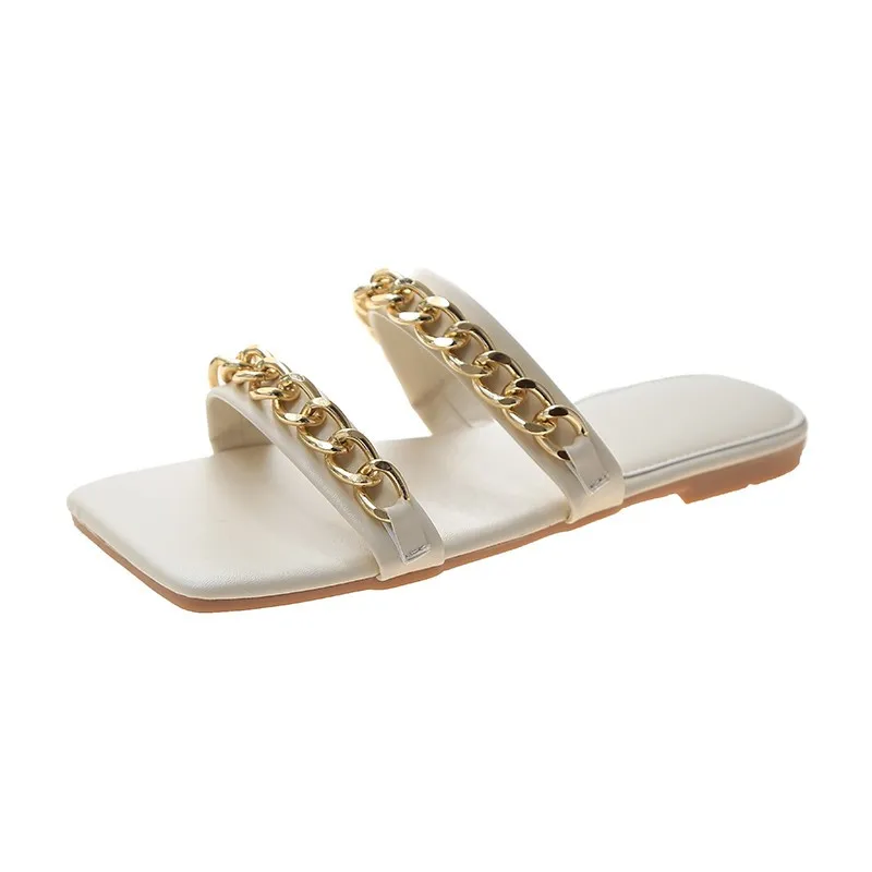 2022 Summer New Fashion Chain Open-toed Slippers Outdoor Solid Color Casual Women's Flat Sandals Ytmtloy Zapatos De Mujer
2022 Summer New Fashion Chain Open-toed Slippers Outdoor Solid Color Casual Women's Flat Sandals Ytmtloy Zapatos De Mujer