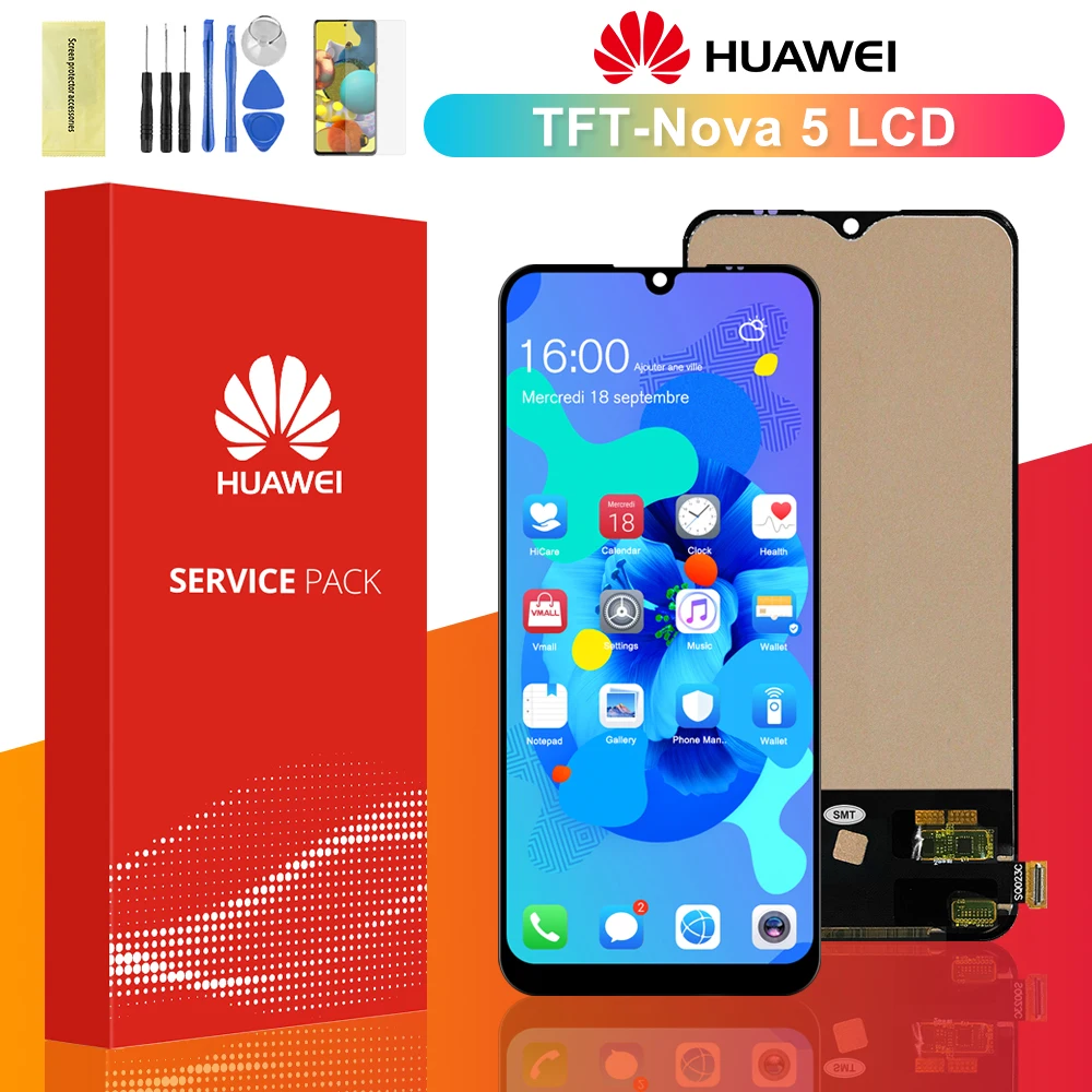100% Teated For Huawei Nova 5 LCD Display SEA-AL00 Touch Screen Digitizer Assembly For Nova 5 pro LCD Display SEA-AL10
100% Teated For Huawei Nova 5 LCD Display SEA-AL00 Touch Screen Digitizer Assembly For Nova 5 pro LCD Display SEA-AL10