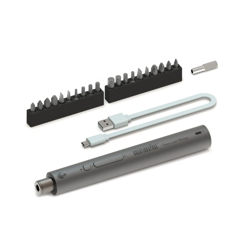 Набор электрических отверток с USB-портом для быстрой зарядки 
Набор электрических отверток с USB-портом для быстрой зарядки