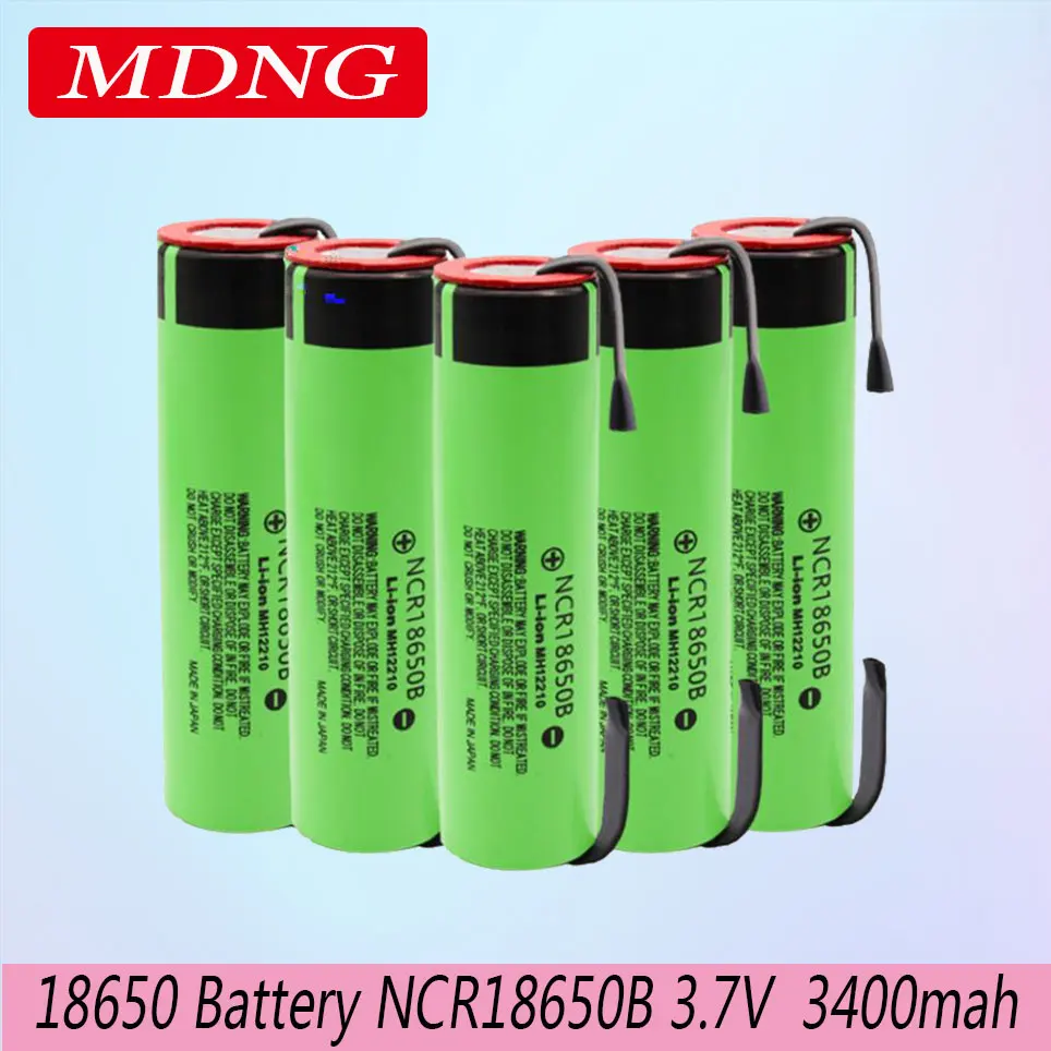 2023 New Original 18650 Battery NCR18650B 3.7V 3400mah 18650 Lithium Rechargeable Battery Welding Nickel Sheet batteries
2023 New Original 18650 Battery NCR18650B 3.7V 3400mah 18650 Lithium Rechargeable Battery Welding Nickel Sheet batteries