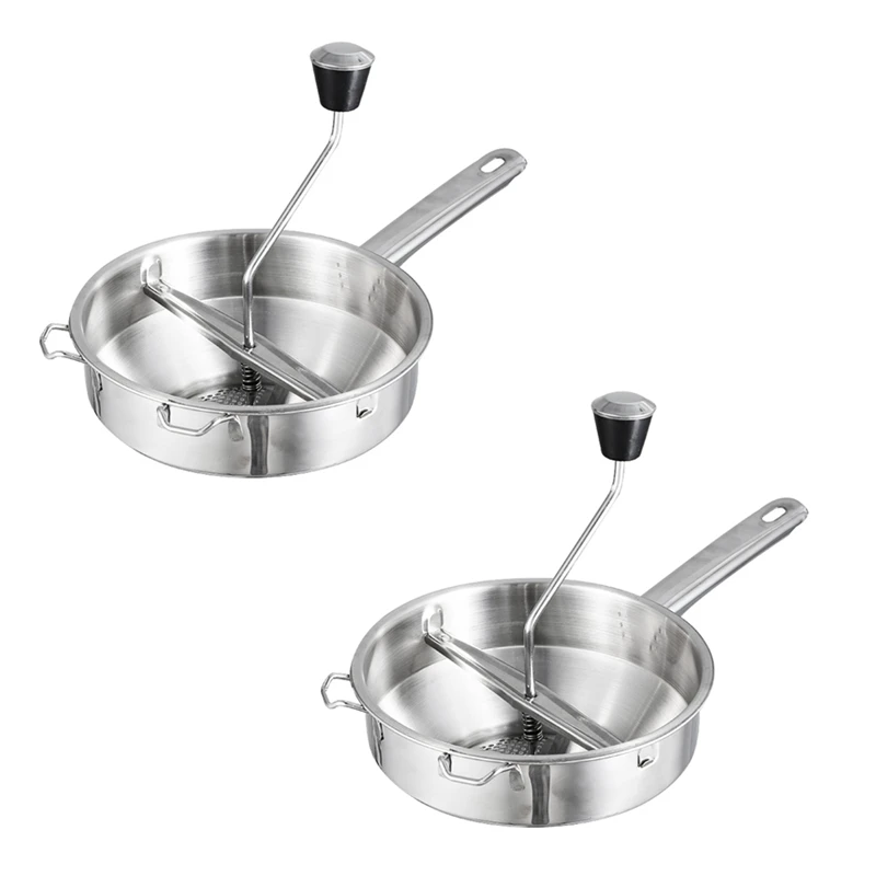 2X Stainless Steel Rotary Food Mill Great For Making Puree Or Soups Of Vegetables Tomatoes Creative Home Kitchen Tools
2X Stainless Steel Rotary Food Mill Great For Making Puree Or Soups Of Vegetables Tomatoes Creative Home Kitchen Tools