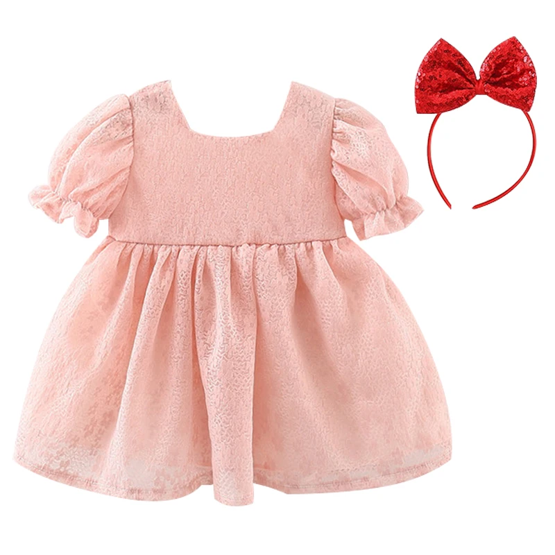 2Piece Summer Baby Girl Clothes Set Korean Fashion Lace Mesh Short Sleeve Infant Princess Dress+Headband Birthday Dresses BC197
2Piece Summer Baby Girl Clothes Set Korean Fashion Lace Mesh Short Sleeve Infant Princess Dress+Headband Birthday Dresses BC197