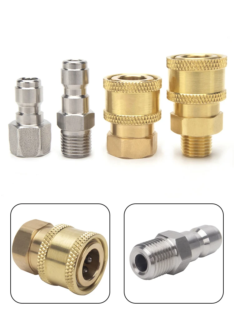 Pressure Washer Adapter Connector Coupling Quick 1/4 Male Fitting Quick ConnectorHigh Pressure Cleaner Car Washer
Pressure Washer Adapter Connector Coupling Quick 1/4 Male Fitting Quick ConnectorHigh Pressure Cleaner Car Washer