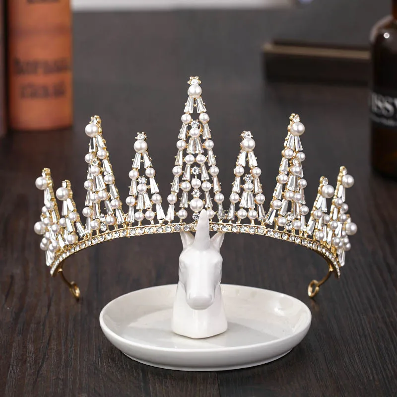 Creative Geometry Pattern Design Faux Rhinestone Pearl Bride Crown Photo Studio Wedding Birthday Party Hair Decoration LXH
Creative Geometry Pattern Design Faux Rhinestone Pearl Bride Crown Photo Studio Wedding Birthday Party Hair Decoration LXH