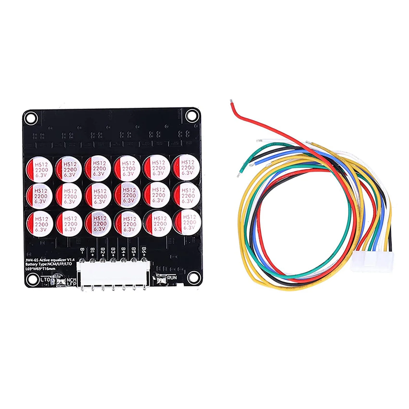 6S Active Equalizer Balancer Lifepo4 / Lipo/ LTO Battery Energy Equalization Capacitor BMS Board 
6S Active Equalizer Balancer Lifepo4 / Lipo/ LTO Battery Energy Equalization Capacitor BMS Board