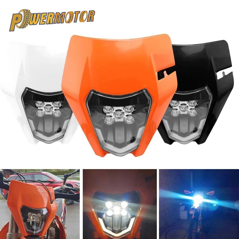 Обтекатель для мотоциклетной фары E8 Emark 12V светодиодный для KTM SX SX-F EXC XC-W XC-F WR DRZ YZ KX KLX F маска-обтекатель для внедорожника
Обтекатель для мотоциклетной фары E8 Emark 12V светодиодный для KTM SX SX-F EXC XC-W XC-F WR DRZ YZ KX KLX F маска-обтекатель для внедорожника