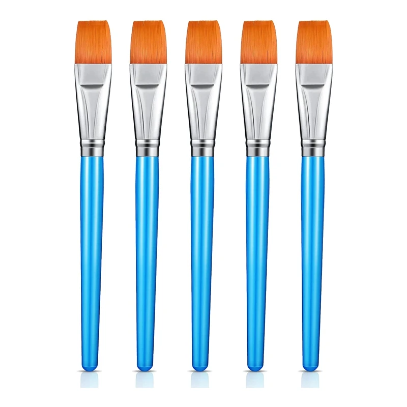 5 Pcs Flat Paint Brushes Watercolor Acrylic Paint Brush Synthetic Nylon Hair Paintbrush 1 Inch Artist Painting Brush
5 Pcs Flat Paint Brushes Watercolor Acrylic Paint Brush Synthetic Nylon Hair Paintbrush 1 Inch Artist Painting Brush