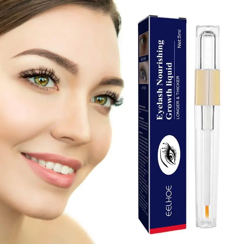

Natural Nourishing Eyelashes Essence Liquid With Applicator For Longer Fuller Thicker Eyelash Enhancer 5ml Lash Growth Oil