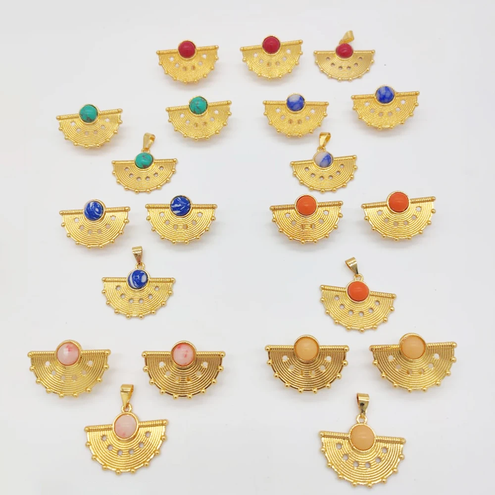 Gold Color Jewelry Sets for Women Copper Round Enamel Bead Pendant Earring Rings Set Flower Colored Stone Jewelry Accessories
Gold Color Jewelry Sets for Women Copper Round Enamel Bead Pendant Earring Rings Set Flower Colored Stone Jewelry Accessories