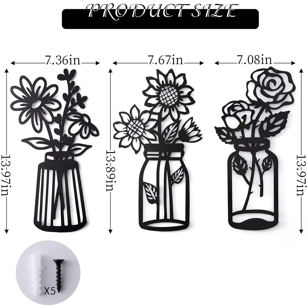 Set of 3 Metal Flowers Wall Decor Metal Flower Minimalist Metal Flower Wall Art Decor Wall Art Black Flower Iron Decor
Set of 3 Metal Flowers Wall Decor Metal Flower Minimalist Metal Flower Wall Art Decor Wall Art Black Flower Iron Decor
