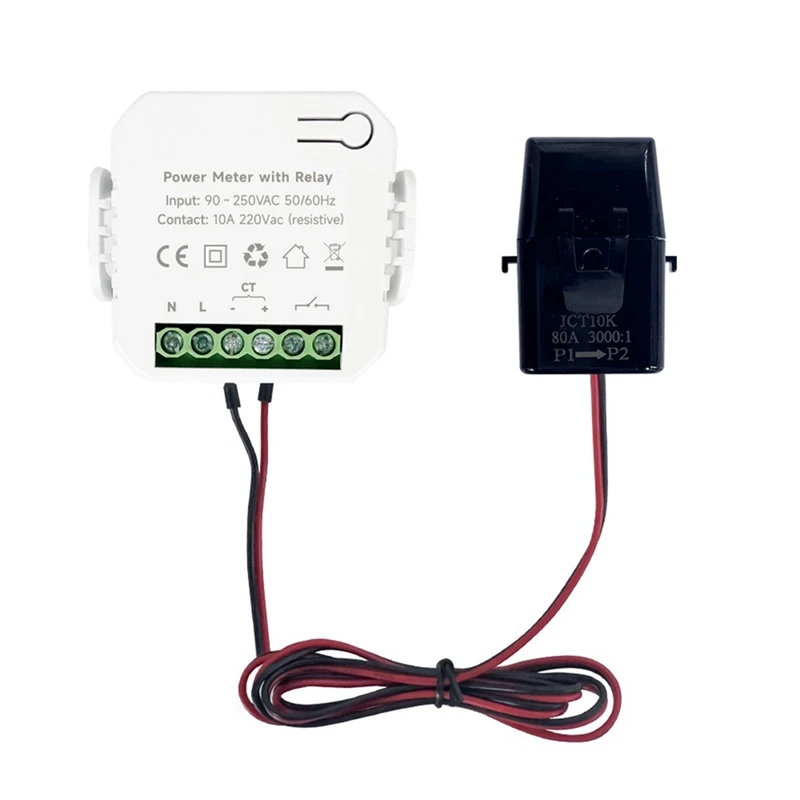 TUYA Smart Life Wifi Energy Meter 80A With On/Off 1 Transformer PV Solar Bi-Directional Multifunction Energy Meter Easy To Use
TUYA Smart Life Wifi Energy Meter 80A With On/Off 1 Transformer PV Solar Bi-Directional Multifunction Energy Meter Easy To Use