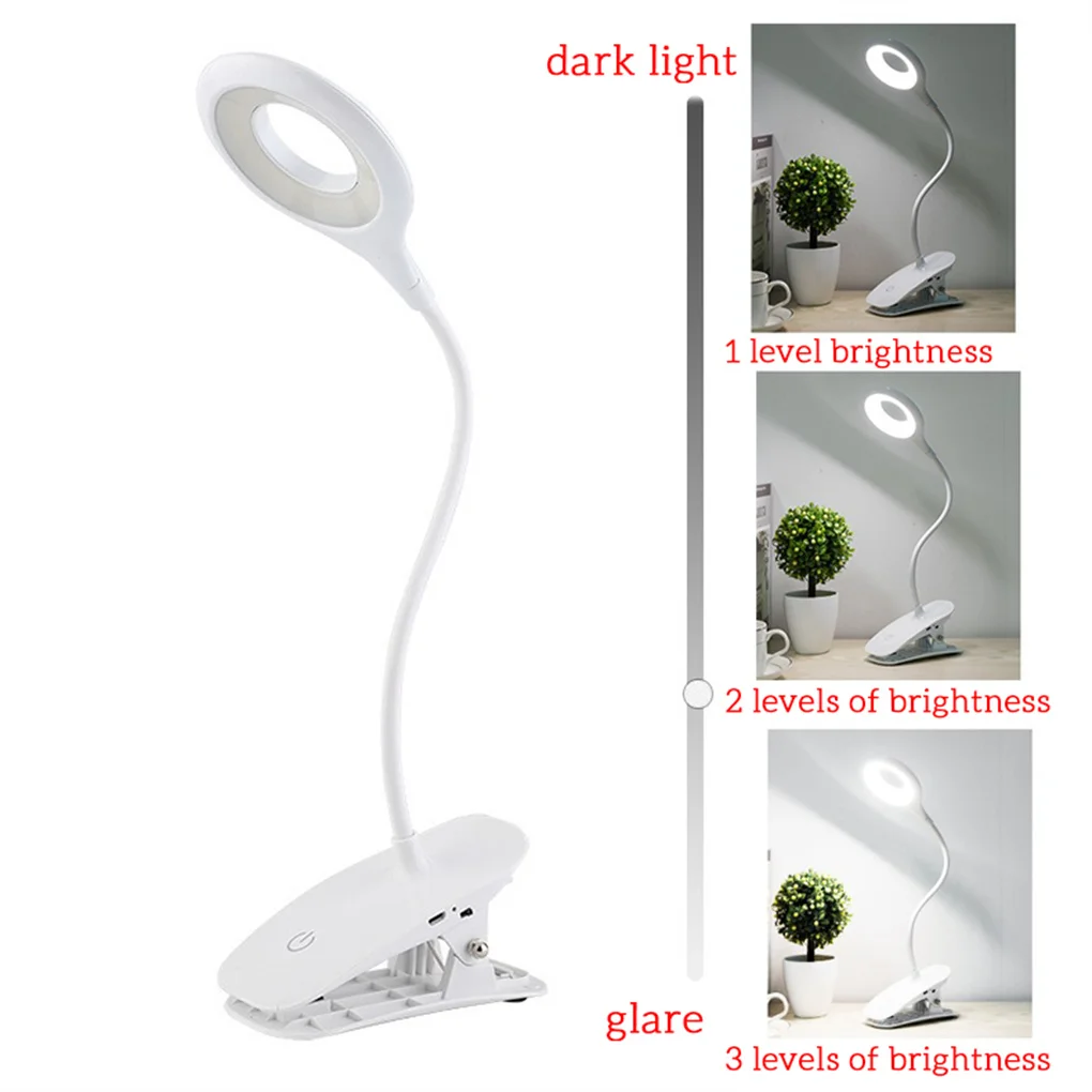 LED Desk Lamp Clip-on Night Light Flexible Dimmable Student Reading Lamp Table Light Adjustable Bedside Room Indoor Lighting
LED Desk Lamp Clip-on Night Light Flexible Dimmable Student Reading Lamp Table Light Adjustable Bedside Room Indoor Lighting