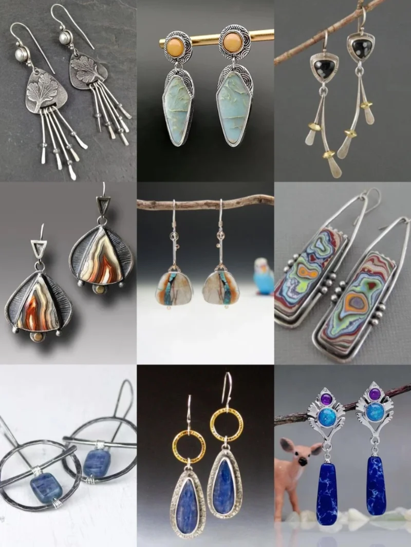 Retro Style Various Geometric Acrylic Turquoise Earrings and Ear Hooks Vertical Versatile Women's Exquisite Earrings Jewelry
Retro Style Various Geometric Acrylic Turquoise Earrings and Ear Hooks Vertical Versatile Women's Exquisite Earrings Jewelry