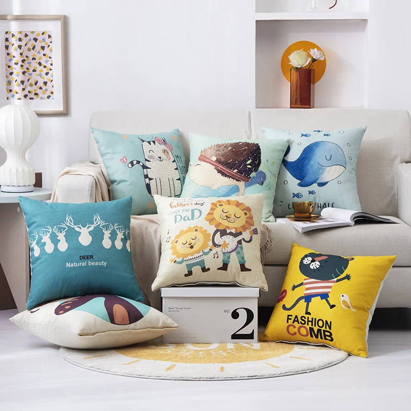 Pillow Case Printing Linen Printing Color Strip Pillowcase Cotton and Hemp Hugging Sofa Cushion Cover Pillow Cover Cojines Hogar
Pillow Case Printing Linen Printing Color Strip Pillowcase Cotton and Hemp Hugging Sofa Cushion Cover Pillow Cover Cojines Hogar