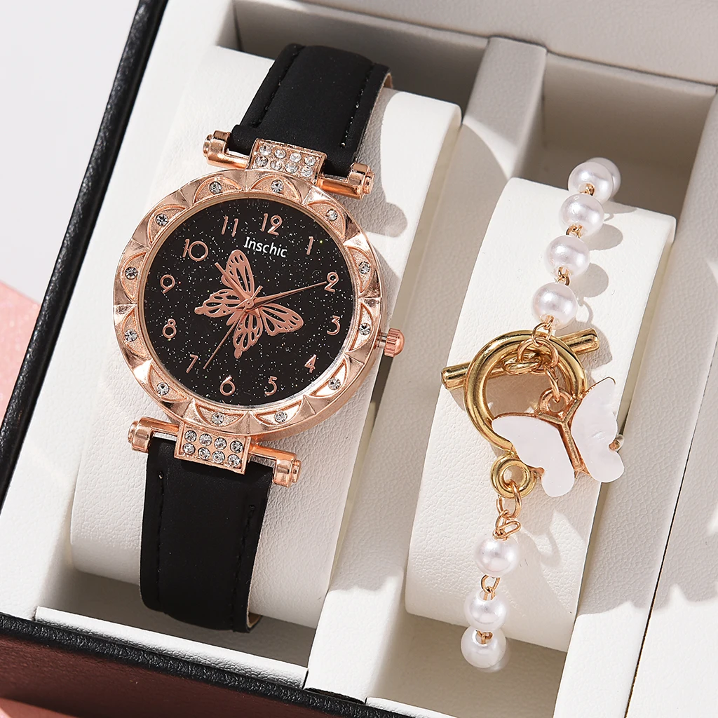 2pcs Watch Set Luxury Ladies Bangle Quartz Watches Women Leather Strap Fashion Casual Female Clock
2pcs Watch Set Luxury Ladies Bangle Quartz Watches Women Leather Strap Fashion Casual Female Clock