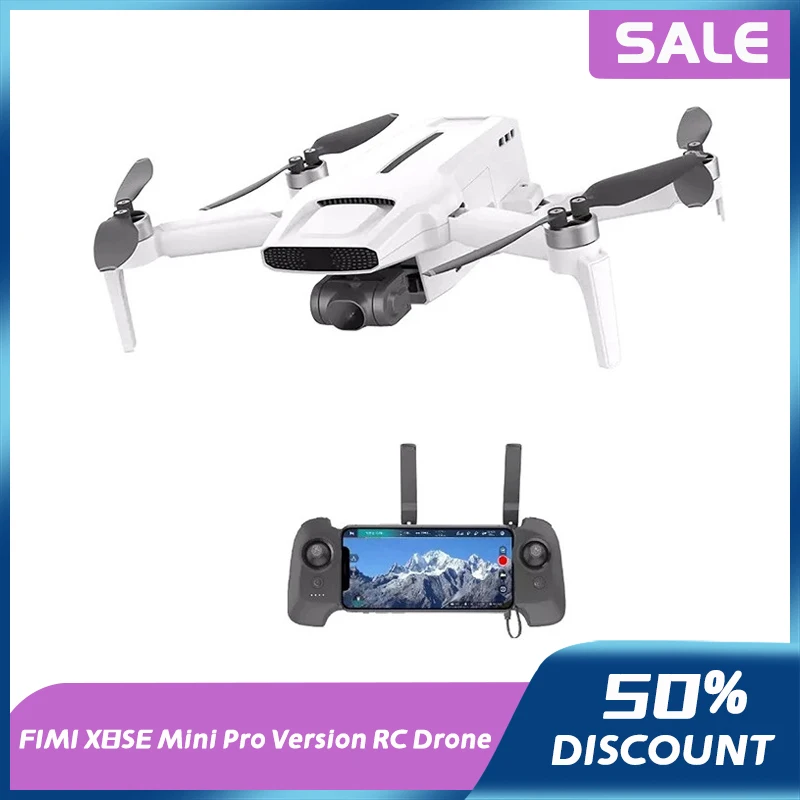 

Квадрокоптер FIMI X8SE Mini Pro Version RC Drone 8KM FPV 3-осевой карданный подвес 4K камера HDR видео GPS время полета 30 минут фотография веса RTF