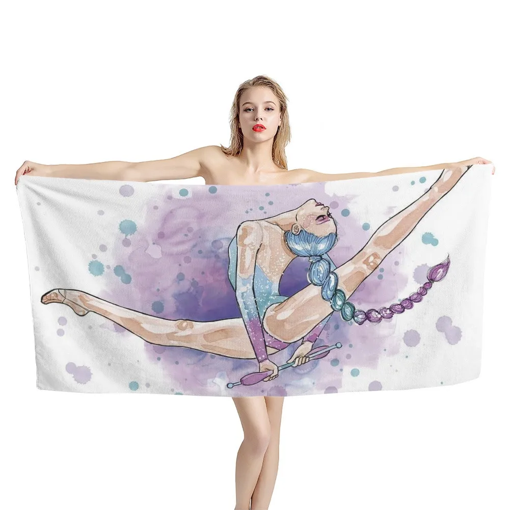 Watercolor Gymnastics Girls Print Beach Towel Absorbent Sports Towel Environmental Face Hand Towel Wrap Blanket Travel Girl Gift
Watercolor Gymnastics Girls Print Beach Towel Absorbent Sports Towel Environmental Face Hand Towel Wrap Blanket Travel Girl Gift