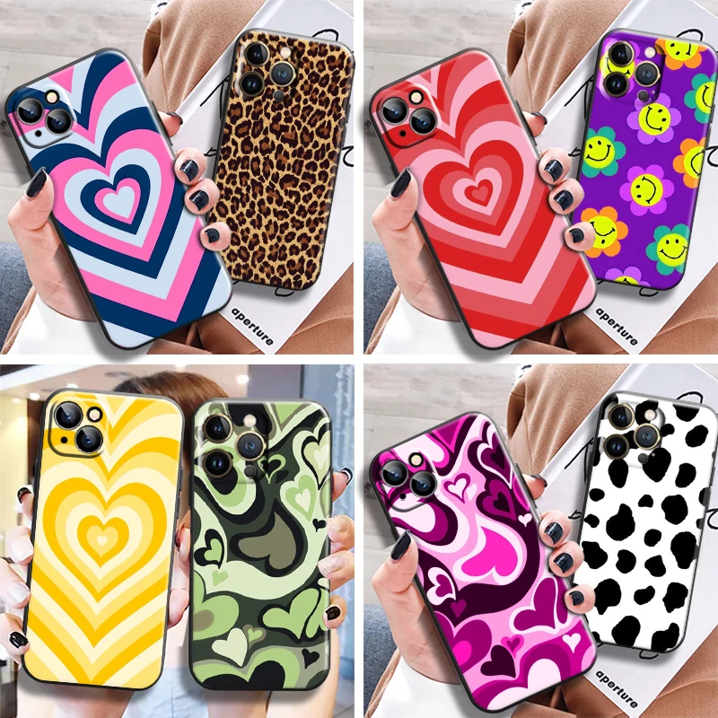 Cute Heart Circle Phone Case For Apple iPhone 13 12 11 Pro Mini X XR XS Max 5 6 6S 7 8 Plus SE2020 Silicone Cover Bumper Funda
Cute Heart Circle Phone Case For Apple iPhone 13 12 11 Pro Mini X XR XS Max 5 6 6S 7 8 Plus SE2020 Silicone Cover Bumper Funda
