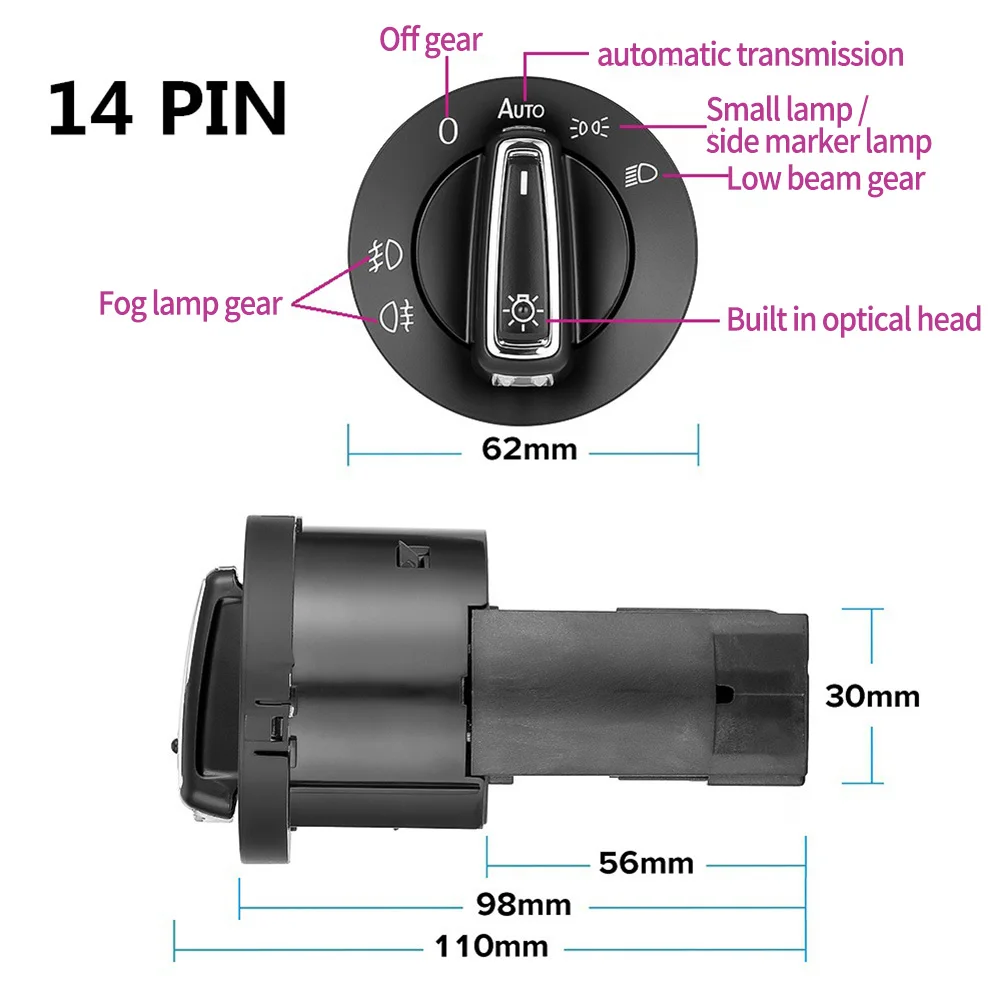 For Car Automatic Switch Accessories ABS Plastic For B5 For MK4B5 For Passat For Paula For Touran Front 10-pin Big Head
For Car Automatic Switch Accessories ABS Plastic For B5 For MK4B5 For Passat For Paula For Touran Front 10-pin Big Head