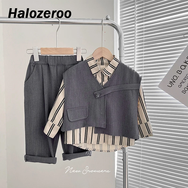 Новый комплект одежды для маленьких мальчиков, Детский жилет, длинные брюки для малышей, Детский Школьный костюм, модные брюки, для девочек, без рукавов, осень
Новый комплект одежды для маленьких мальчиков, Детский жилет, длинные брюки для малышей, Детский Школьный костюм, модные брюки, для девочек, без рукавов, осень