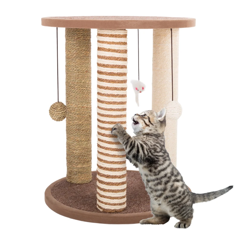 Scratching Post Tower with 3 Scratcher Posts, Carpeted Base Play Area and Perch – Furniture Scratching Deterrent for Indoor Ca
Scratching Post Tower with 3 Scratcher Posts, Carpeted Base Play Area and Perch – Furniture Scratching Deterrent for Indoor Ca