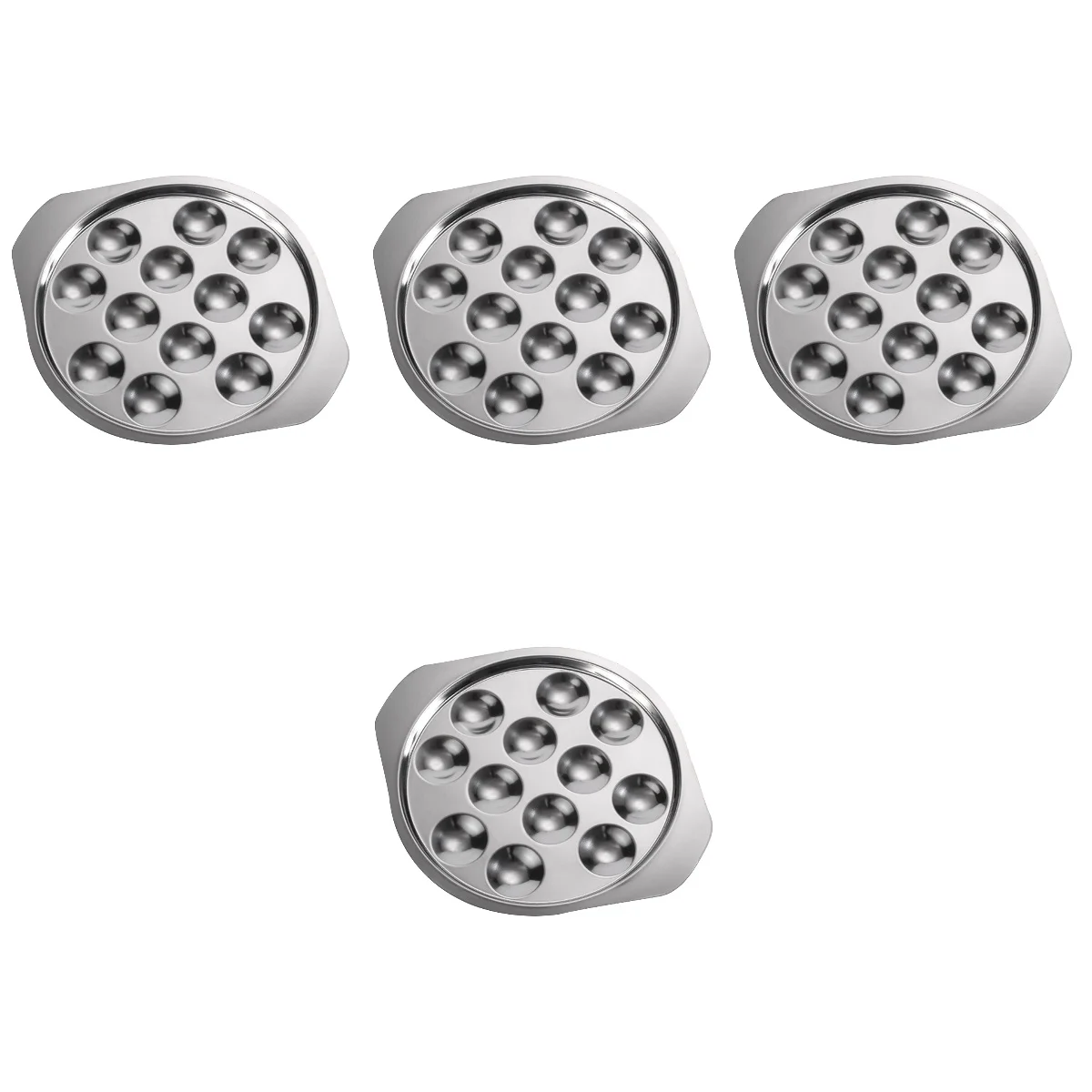 Plate Escargot Baking Snail Dish Stainless Steel Conch Plates Metal Dishes Tray Holes Oyster Compartment Shell Barbecue
Plate Escargot Baking Snail Dish Stainless Steel Conch Plates Metal Dishes Tray Holes Oyster Compartment Shell Barbecue