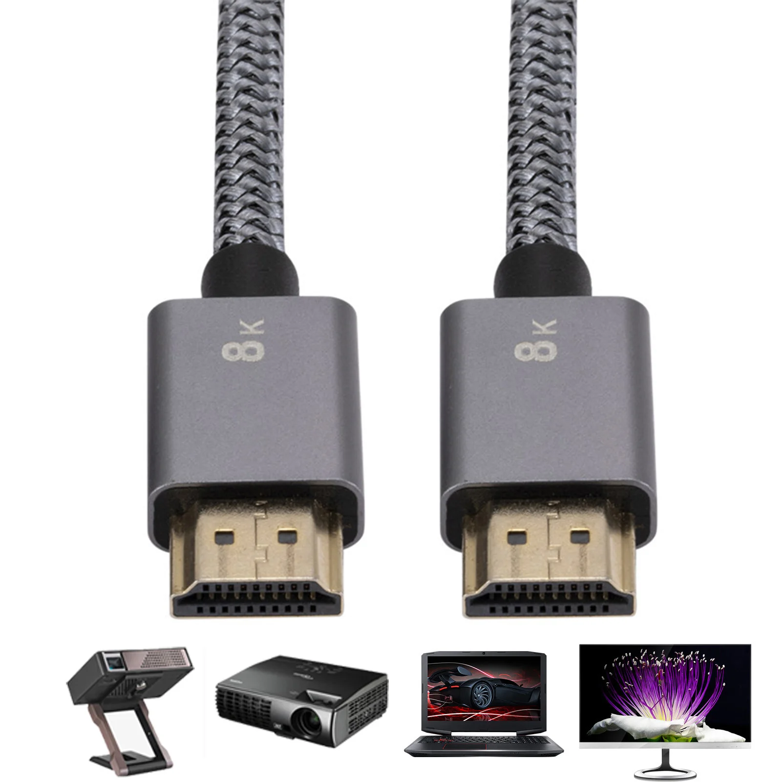 8kHDMI-compatible Cable 48Gbps HDCP2.3 Support 4K120hz/60hz 1080p120hz/60hz ForHDMI Switch Splitter TV Box Computer Projector
8kHDMI-compatible Cable 48Gbps HDCP2.3 Support 4K120hz/60hz 1080p120hz/60hz ForHDMI Switch Splitter TV Box Computer Projector