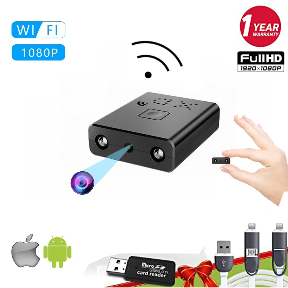 XD Wifi Mini Camera Oculta HD 1080P Small Camcorder Infrared Night Vision Audio Video Recorder Espia Micro Cam Motion Detection
XD Wifi Mini Camera Oculta HD 1080P Small Camcorder Infrared Night Vision Audio Video Recorder Espia Micro Cam Motion Detection