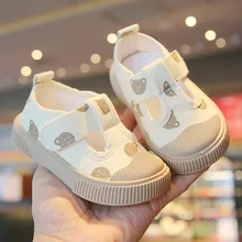 2023 Spring Summer New Baby Toddler Boy Shoes Soft Comfortable Canvas Shoes First Walker Girls Cloth Shoes Sneakers Board Shoes