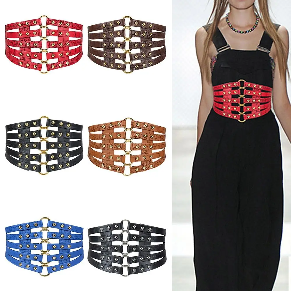 Cummerbunds Skirt Dress Coat Ladies Stretch Cummerbunds Luxury Rivet Wide Belts Elastic Corset Band Leather Waistband
Cummerbunds Skirt Dress Coat Ladies Stretch Cummerbunds Luxury Rivet Wide Belts Elastic Corset Band Leather Waistband