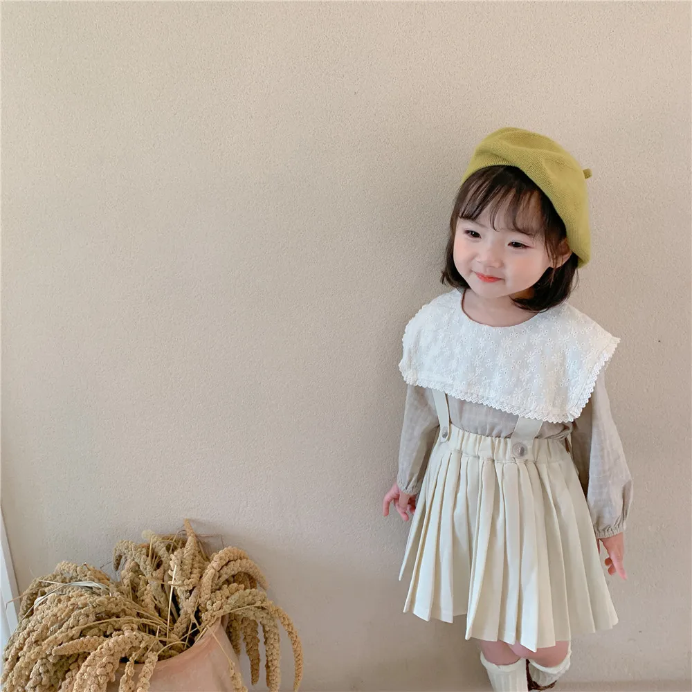 RiniKinda Autumn Girls Blouse Lace Lapel Shirt Fashion Children Tees Cotton Tops Long Sleeve Kid Clothing +Solid Overall Skirt
RiniKinda Autumn Girls Blouse Lace Lapel Shirt Fashion Children Tees Cotton Tops Long Sleeve Kid Clothing +Solid Overall Skirt