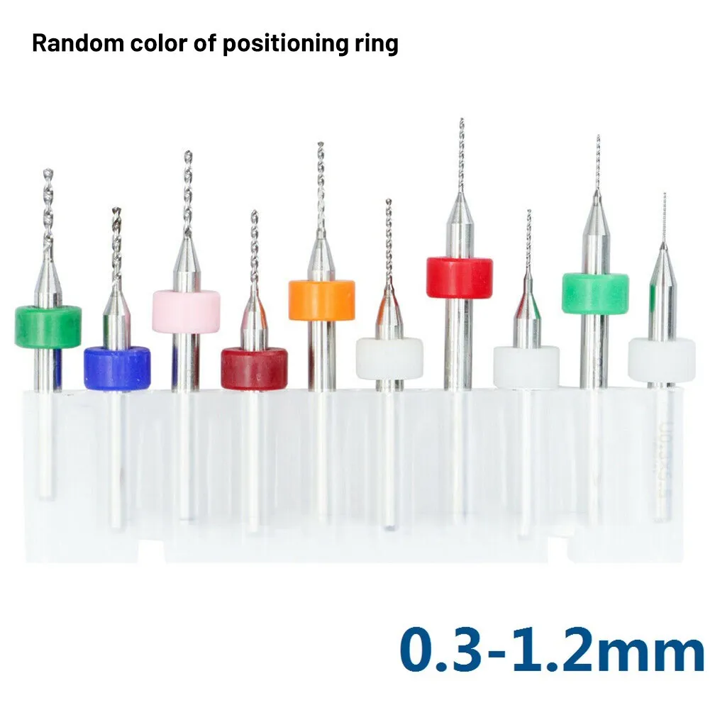 10PCS 0.3-1.2MM Tungsten Steel Micro Mini Twist Drill Bit Rotary Tools For Mold Plastic Copper Precision Metal PCB Processing
10PCS 0.3-1.2MM Tungsten Steel Micro Mini Twist Drill Bit Rotary Tools For Mold Plastic Copper Precision Metal PCB Processing