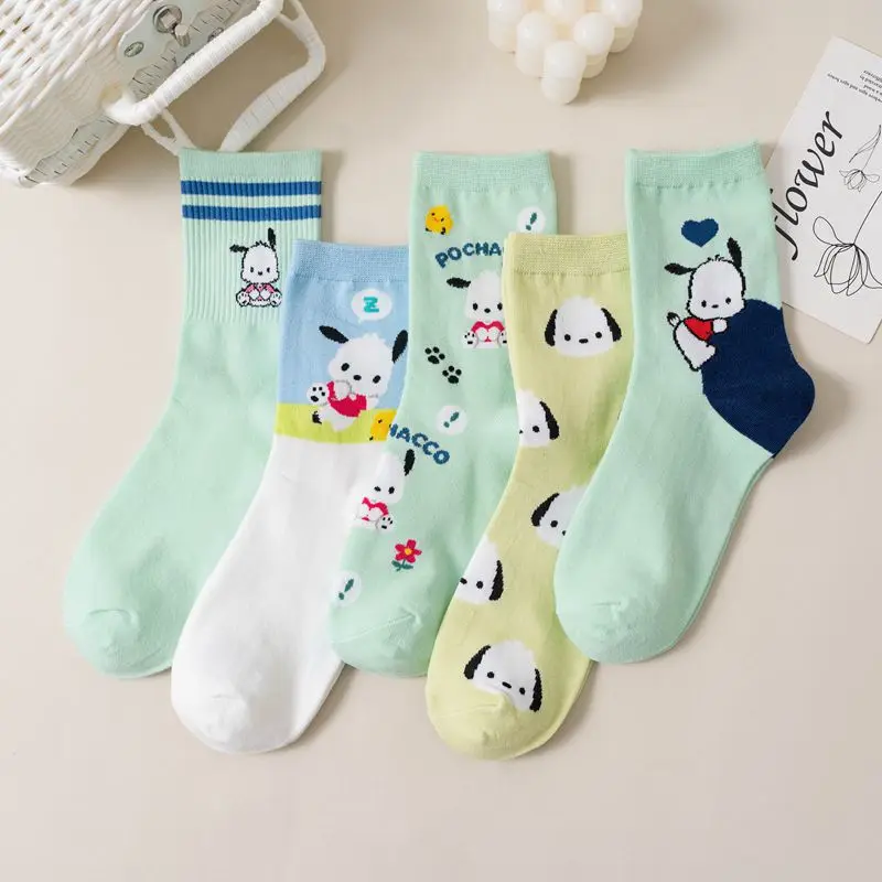 Носки Sanrio до середины икры, милые Мультяшные милые аниме удобные сохраняющие тепло защитные детские подарки для девочек
Носки Sanrio до середины икры, милые Мультяшные милые аниме удобные сохраняющие тепло защитные детские подарки для девочек