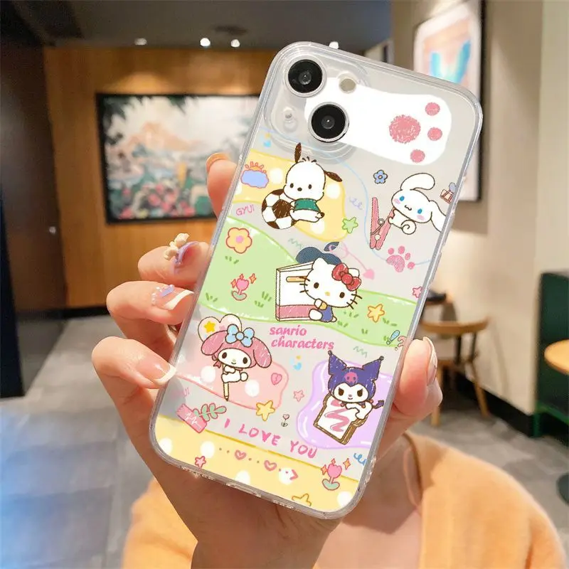 Kawaii Anime Sanrio Hello Kitty Stuff Cute Kuromi Cinnamoroll Drop-Proof Phone Case for Iphone 14/13/12/11Promax Girl Gift Toys
Kawaii Anime Sanrio Hello Kitty Stuff Cute Kuromi Cinnamoroll Drop-Proof Phone Case for Iphone 14/13/12/11Promax Girl Gift Toys