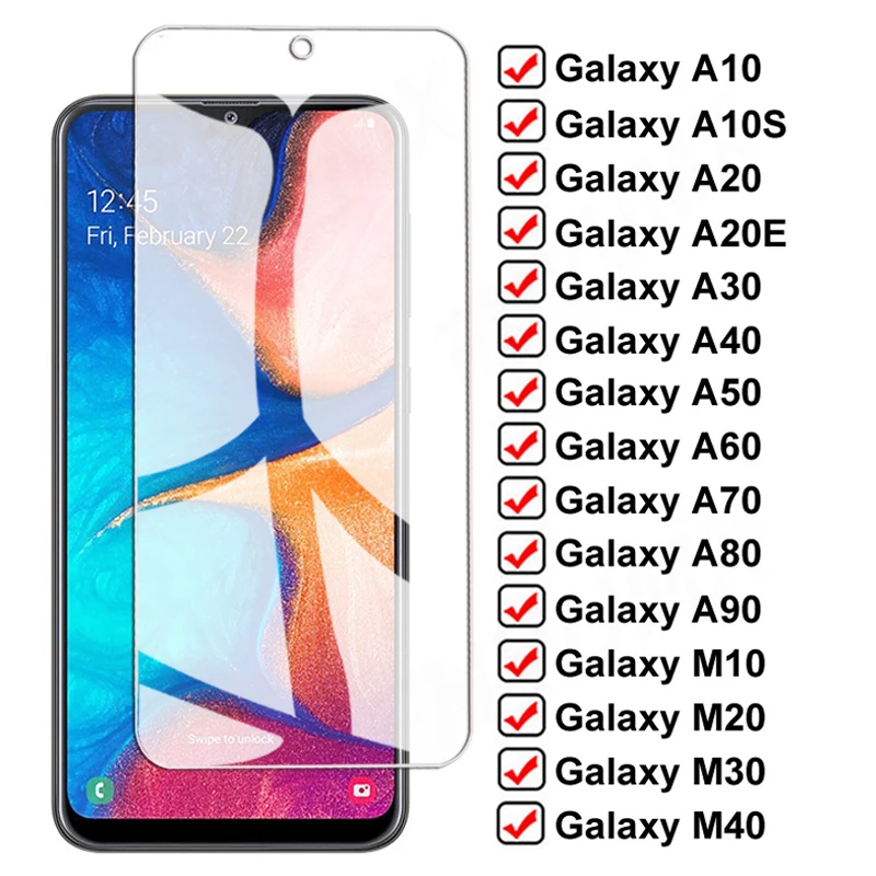 

9D Full Protection Glass For Samsung Galaxy A20E A10 A20 A30 A40 A50 Screen Protector A60 A70 A80 A90 M10 M20 M30 M40 Glass Film