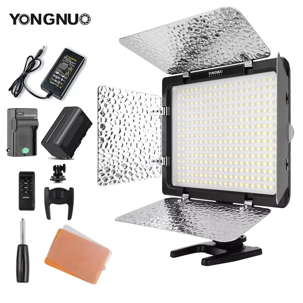 Светильник Yongnuo YN300 III YN300III 3200k-5500K CRI95 с адаптером питания переменного тока и набором аккумуляторов NP770
Светильник Yongnuo YN300 III YN300III 3200k-5500K CRI95 с адаптером питания переменного тока и набором аккумуляторов NP770