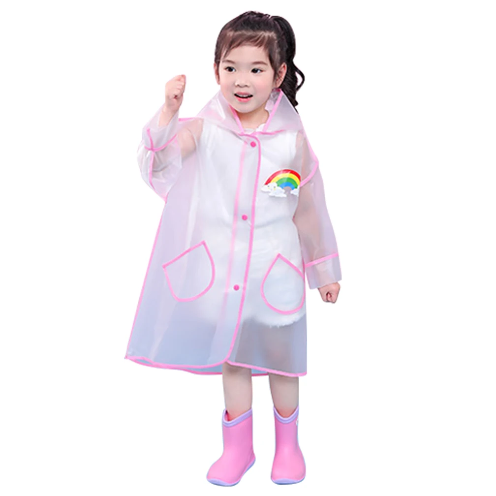 Transparent EVA material children's raincoat waterproof raincoat children's schoolbag raincoat hooded raincoat set for children
Transparent EVA material children's raincoat waterproof raincoat children's schoolbag raincoat hooded raincoat set for children