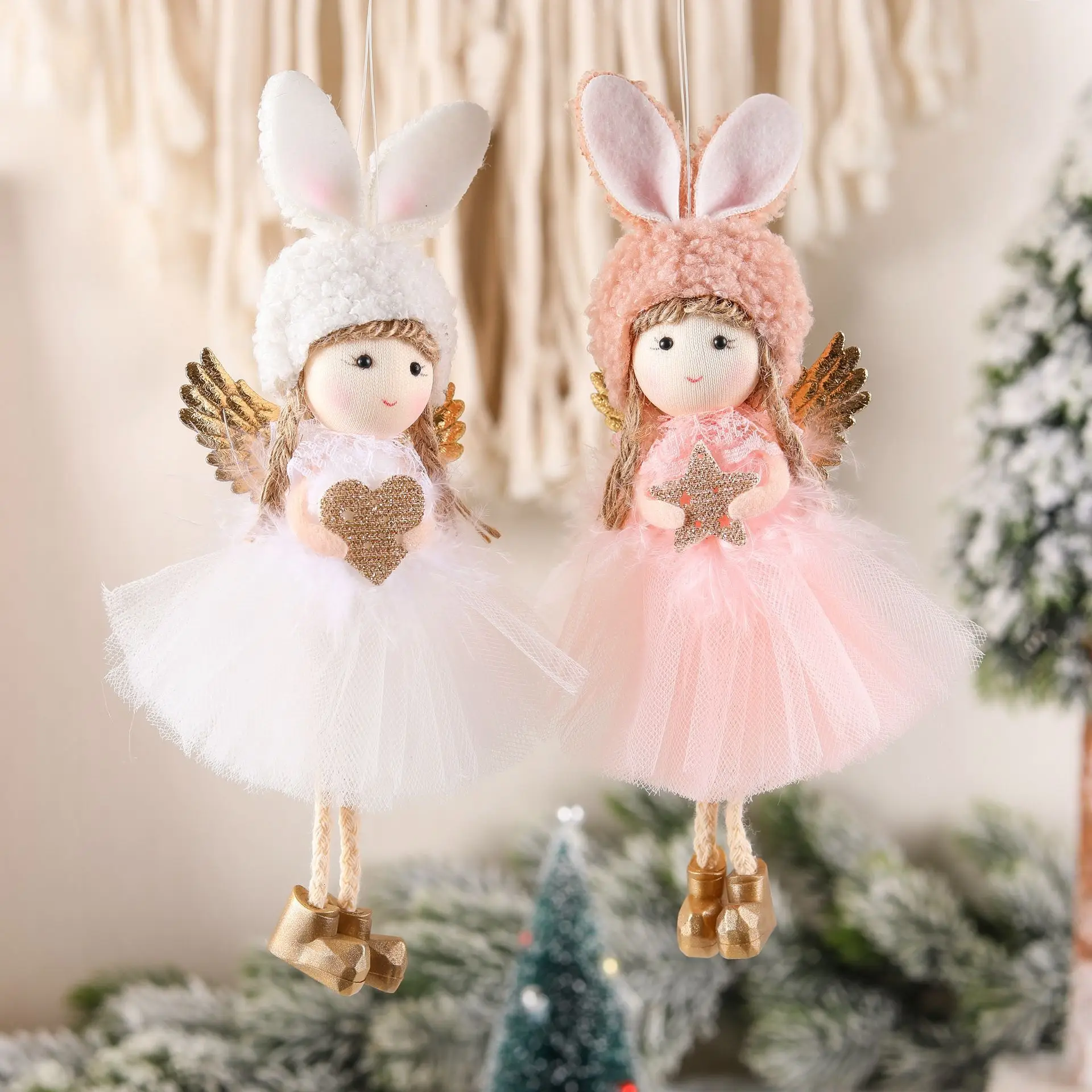 Christmas Decoration Supplies Cute Archangel Ears Doll Christmas Tree Creative Decorative Charm
Christmas Decoration Supplies Cute Archangel Ears Doll Christmas Tree Creative Decorative Charm