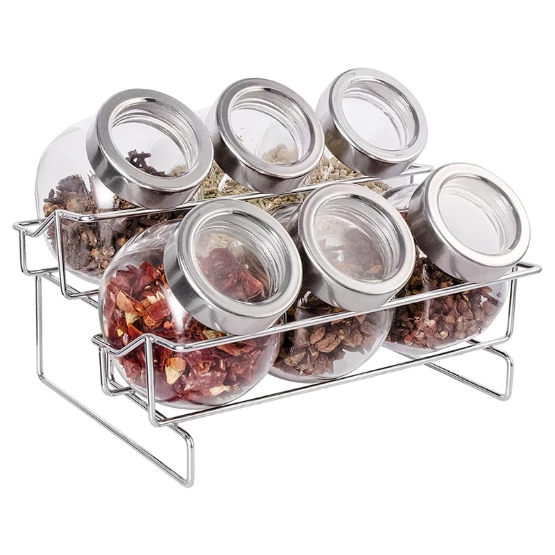 Spice Rack With 6 Empty Spice Jars,Kitchen Spice Organizer And Spice Storage Container,Suitable For Home,Kitchen
Spice Rack With 6 Empty Spice Jars,Kitchen Spice Organizer And Spice Storage Container,Suitable For Home,Kitchen