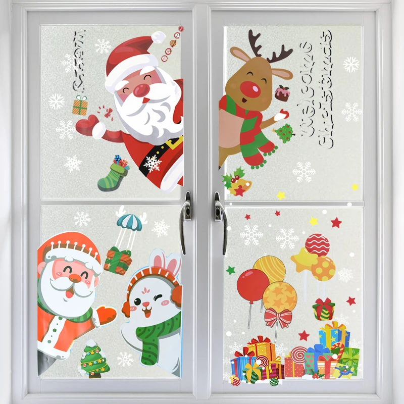 11 Styles Christmas Sticker Santa Claus Snowman Reindeer PVC Window Stickers Decals Merry Christmas Navidad Decor For Home 2023 
11 Styles Christmas Sticker Santa Claus Snowman Reindeer PVC Window Stickers Decals Merry Christmas Navidad Decor For Home 2023