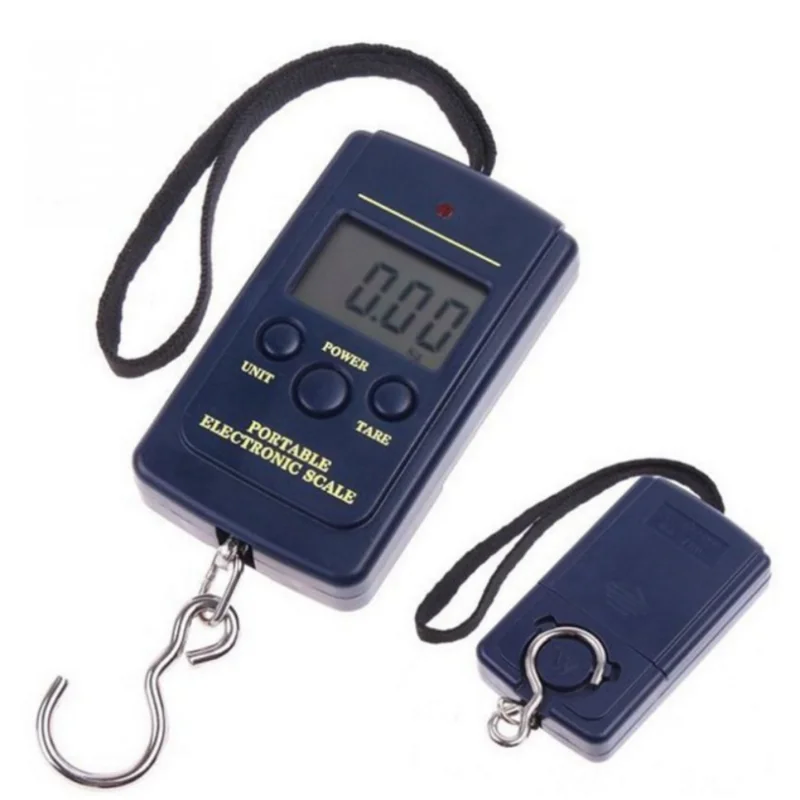 

Portable Pocket Scales 40kg 10g Mini Electronic Digital Scale Hanging Fishing Hook Pocket Luggage Weighing Scale