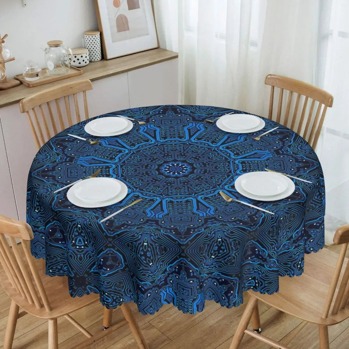 Round Tablecloth Tablecloth 60 inch Kitchen Dinning Table Cloth Waterproof Buddhism Flower Table Covers
Round Tablecloth Tablecloth 60 inch Kitchen Dinning Table Cloth Waterproof Buddhism Flower Table Covers